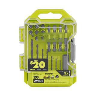 RYOBI Drill and Impact Drive Kit (20-Piece) A98201 - The Home Depot | The Home Depot