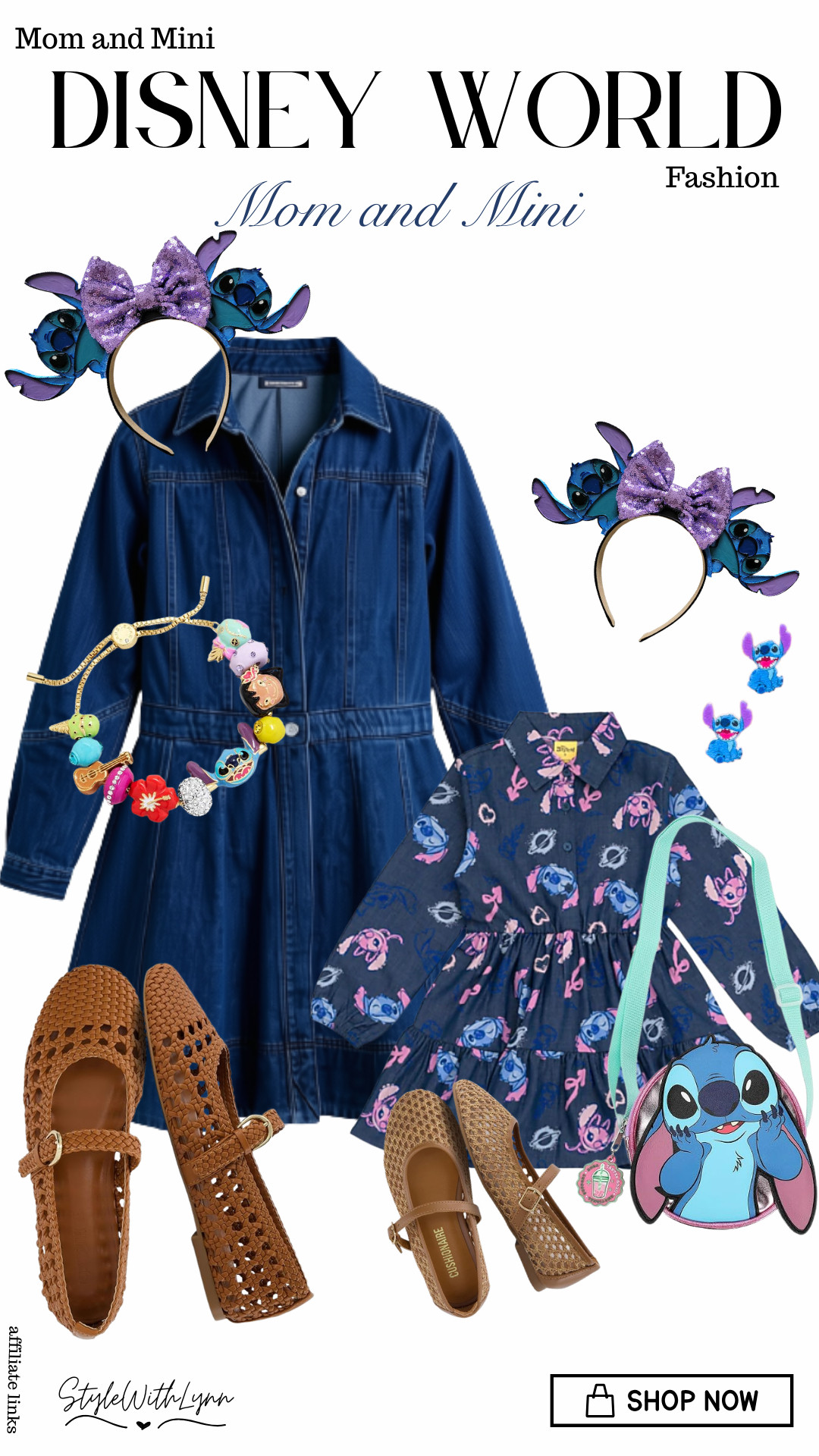 Stitch style, but make it Disney mom and mini! 💙✨ This look is giving effortless Disney World magic with denim, woven details, and the cutest Stitch touches. From Mom’s chic denim dress to Mini’s adorable Stitch dress and crossbody bag, this is such a fun coordinated look without being overly matchy! 🥰🌺

🛍️ Shop both looks now!
✨ Save this for your next Disney trip
💙 Follow for more Disney mom and mini outfit inspiration!

#DisneyWorldOutfits #DisneyMom #DisneyMomStyle #DisneyStyle #StitchOutfit #LiloAndStitch #DisneyOutfitIdeas #MomAndMini #DisneyFamily #DisneyFashion #DisneyVacationOutfits #DisneyBounding #DisneyKidsOutfits #DisneyTripInspiration 

 #LTKootd #LTKmomlife #LTKTravel