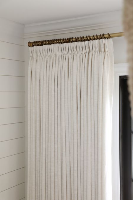 Curtain details:
Liz polyester linen
Ivory white
Triple pleated header
Room darkening liner
No memory training
My curtain measurements 88”L x 150”W

Use code: MICHELLE15 for 15% off your order for the month of November!

Curtains, window treatments, home decor, drapery, pinch pleat curtains, pinch pleat drapery, Amazon curtains, window coverings

#LTKhome #LTKCyberWeek #LTKHoliday