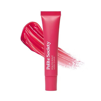 Polite Society Pout Glossy Lip Balm - Strawberry Glaze - 0.5oz - Ulta Beauty | Target