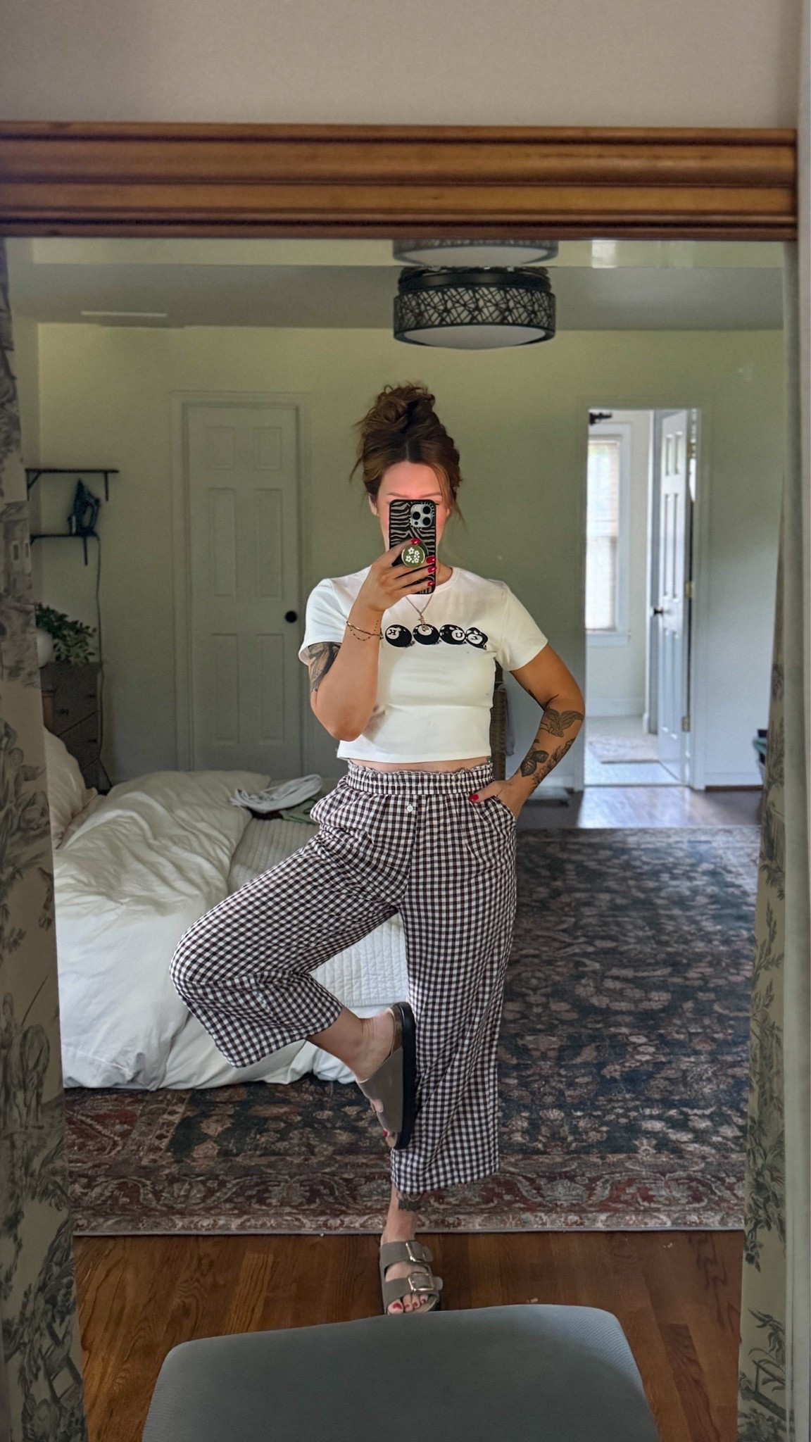 New gingham pants! Soooo lightweight and so cute. I sized up!

#LTKgrwm #LTKootd