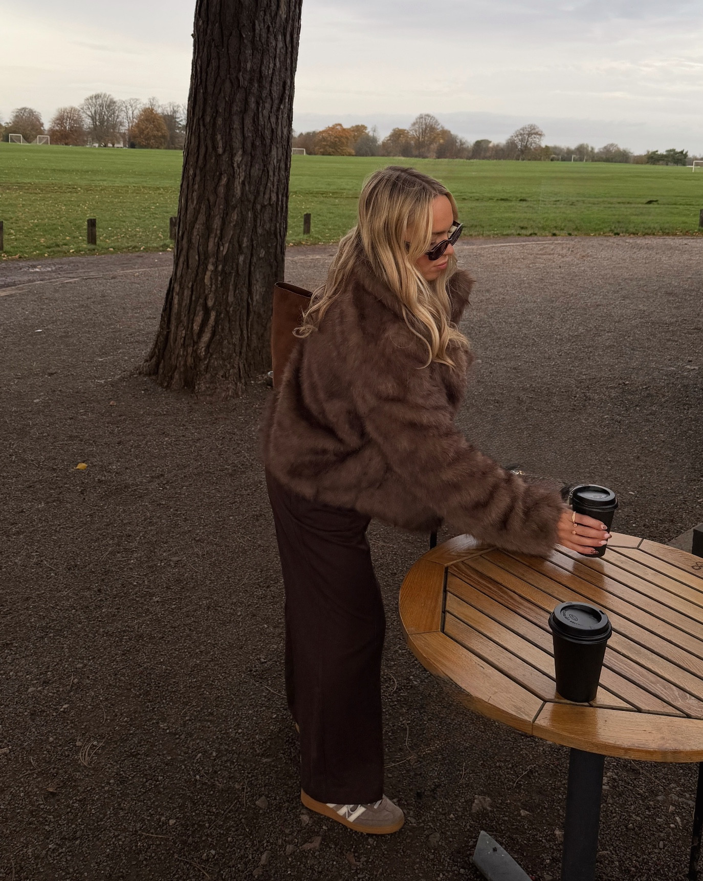 Fur coat season 🤎

Full fit is #newlook

Brown fur coat, tailored brown trousers, white tee, adidas brown trainers, brown suede bag 

#LTKuk #LTKautumn #LTKwinter
