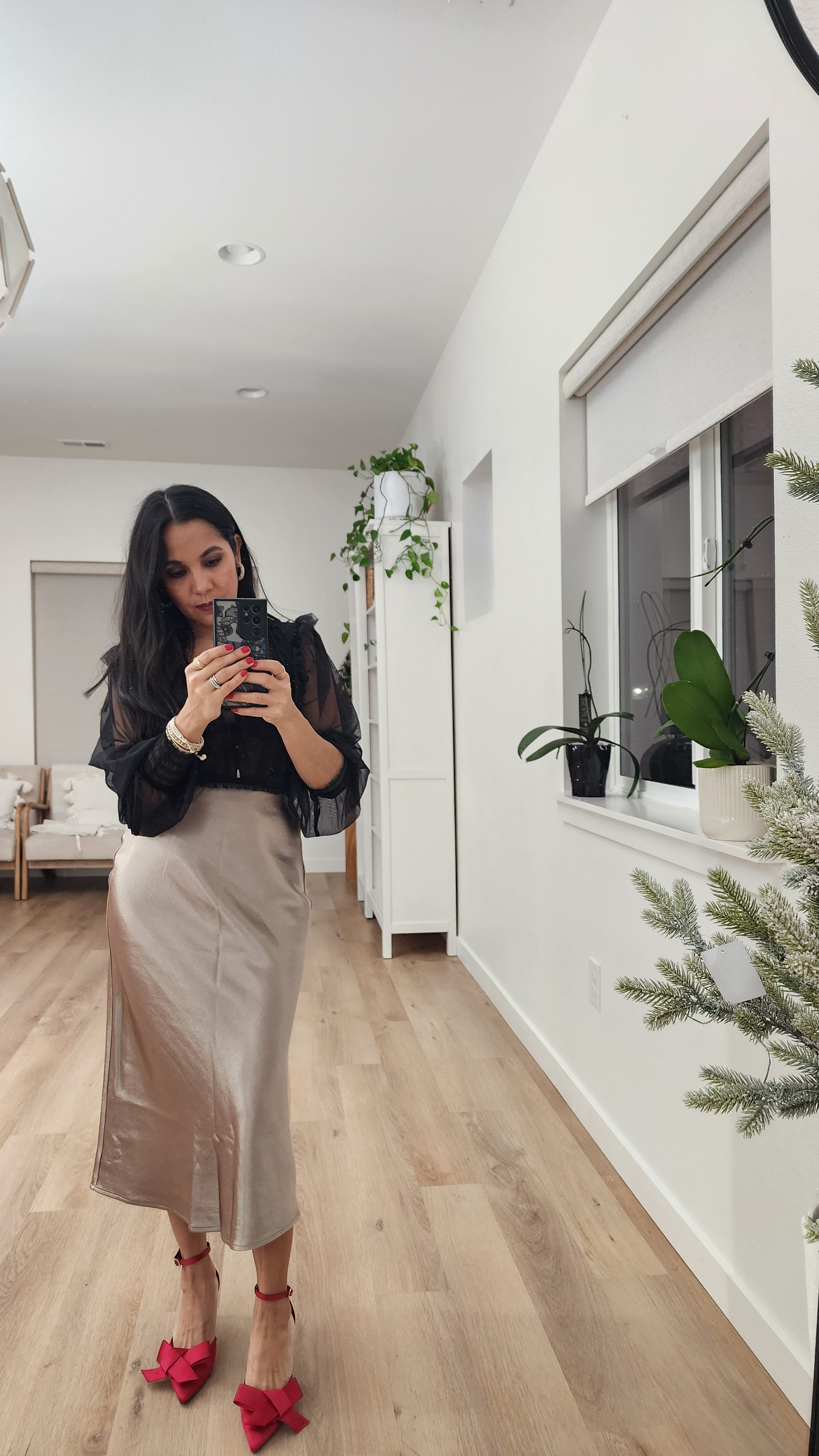 Here is another perfect holiday outfitShoes: size 5Skirt: xsTop xs

#LTKHoliday #LTKSeasonal #LTKPetite