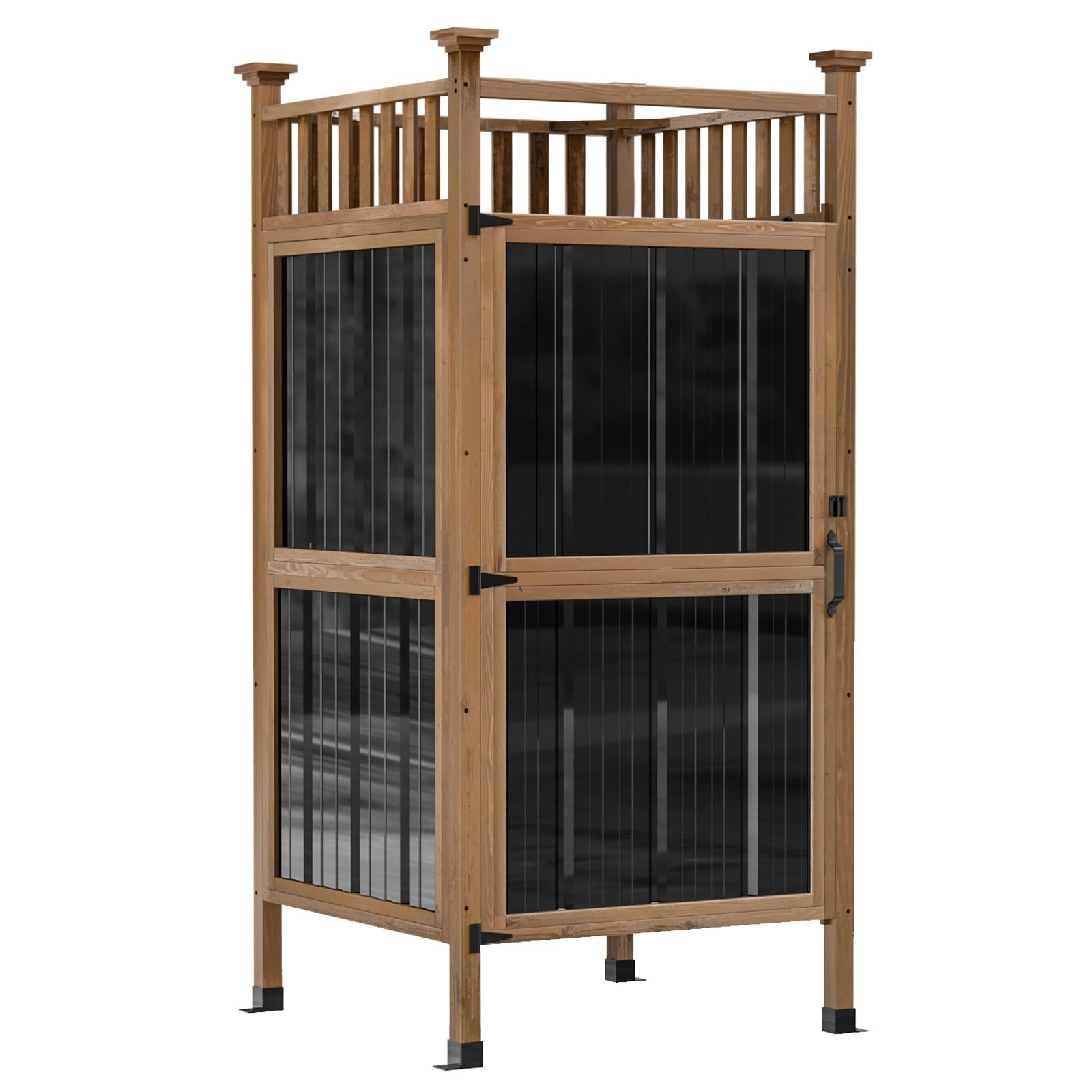 GDLF Outdoor Shower Enclosure with Lockable Door, Privacy Outside Shower Stall with Metal Panels,... | Amazon (US)