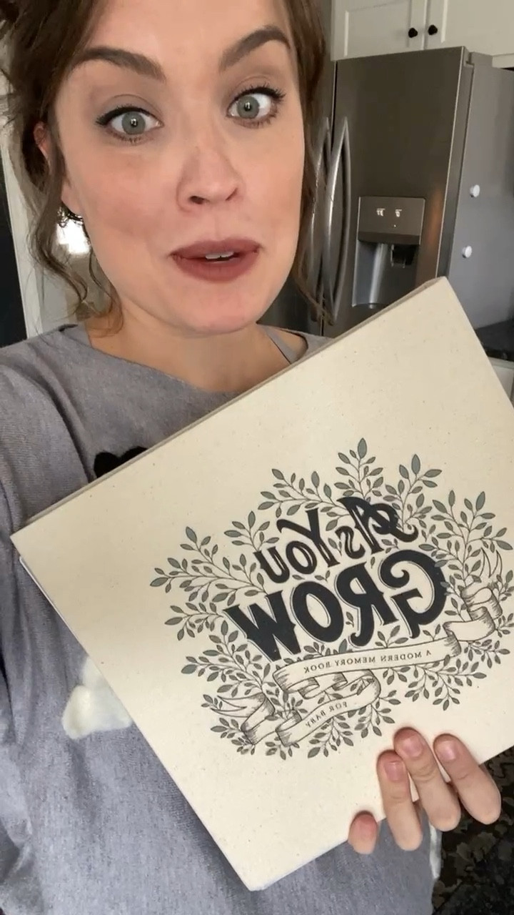 Baby keepsakes perfect for baby shower gifts including canvas growth chart, knit newborn booties, and baby book

#LTKbaby #LTKfamily #LTKbump