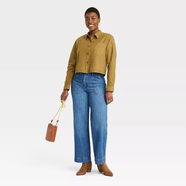 Women's High-Rise Wide Leg Jeans - Universal Thread™ Medium Wash | Target