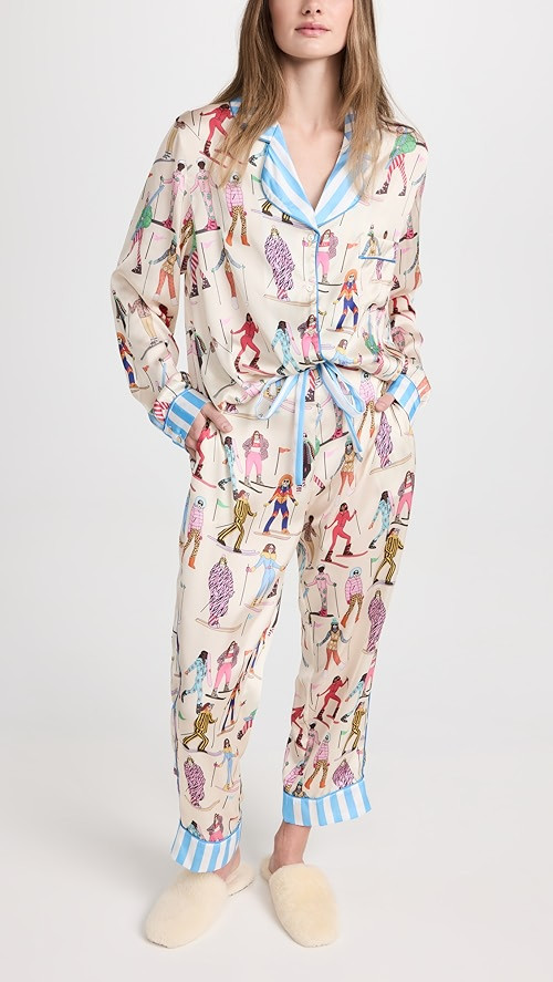 Karen Mabon Apres Ski Long PJ Set | SHOPBOP | Shopbop