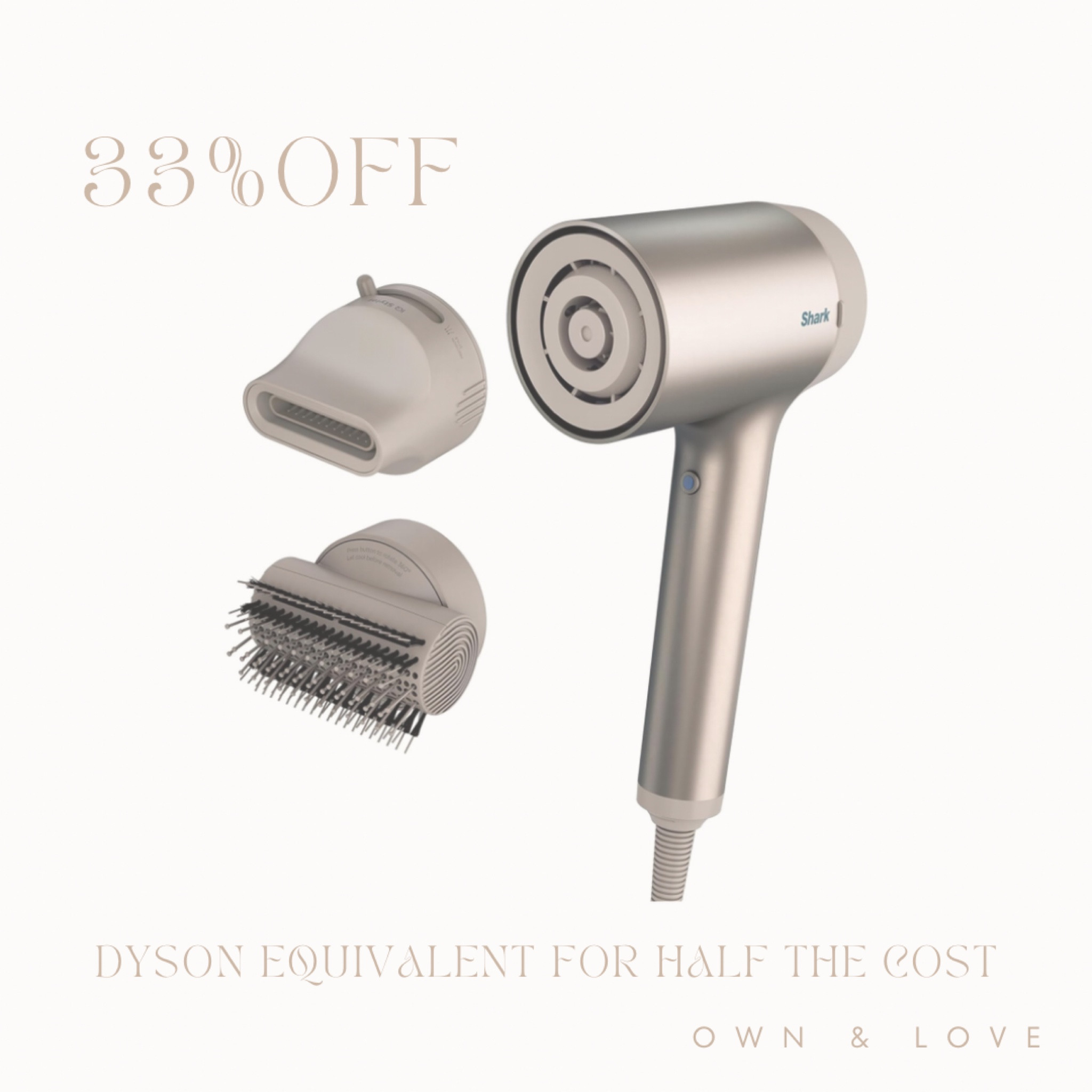 The hairdryer I own & LOVE!!! Dyson equivalent for 1/2 the cost!
I was influenced on this one & I am so happy I listened. Could not recommend this hairdryer enough!!

Plus my top hair favs!!

Hairstyle | Beauty



#LTKStyleTip #LTKBeauty #LTKSaleAlert