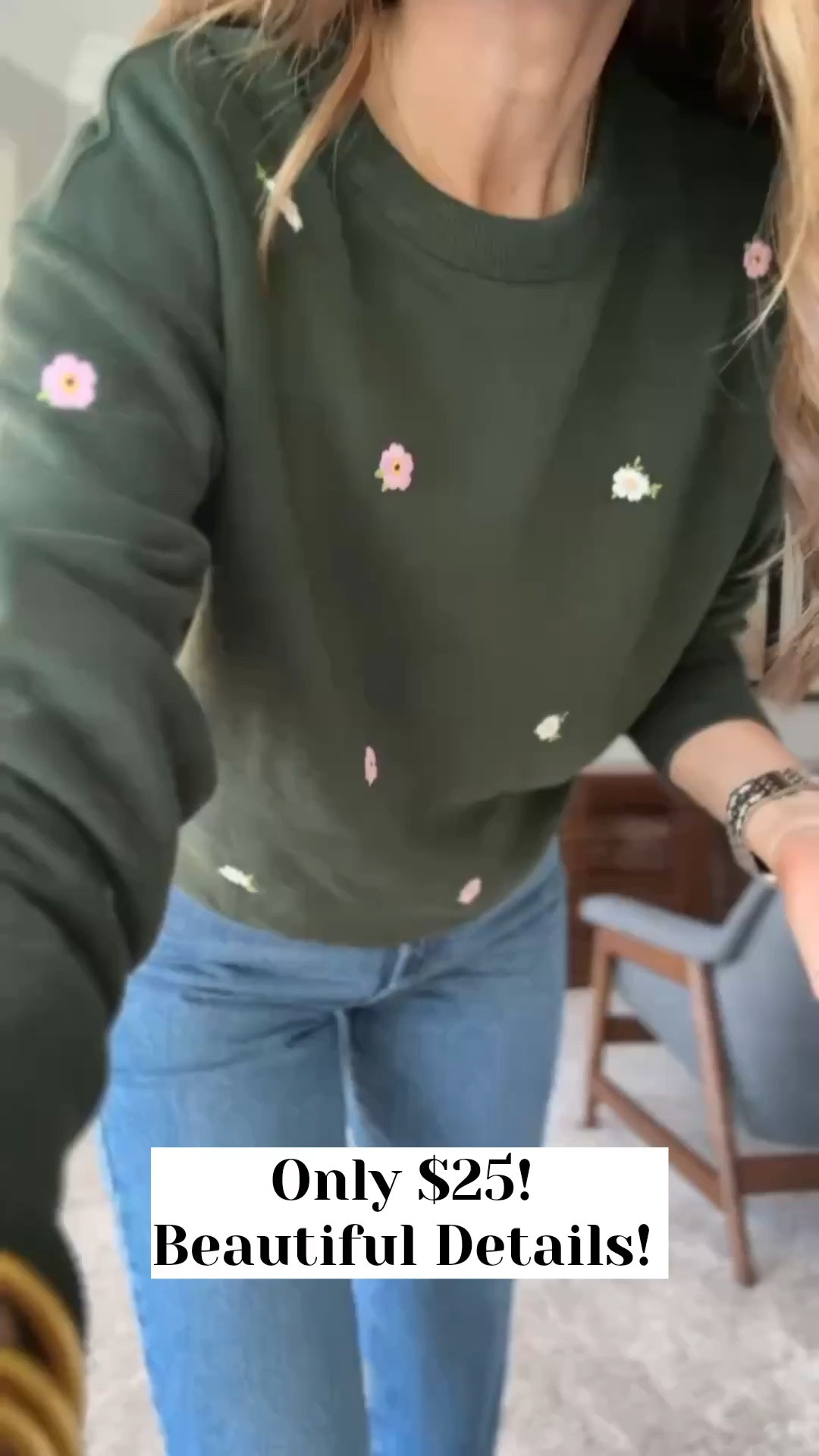 @Walmart sweatshirt with the most beautiful details! Get your true size!

#LTKgrwm #LTKootd