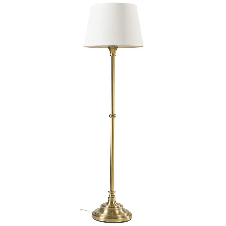 Martha Stewart Antique Brass Aelorian Floor Lamp 59"H | Lamps Plus