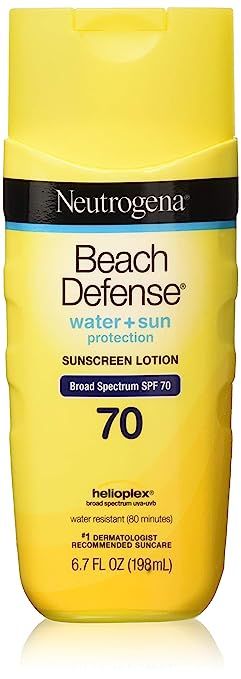 Neutrogena Beach Defense Water Resistant Sunscreen Body Lotion with Broad Spectrum SPF 70, Oil-Fr... | Amazon (US)
