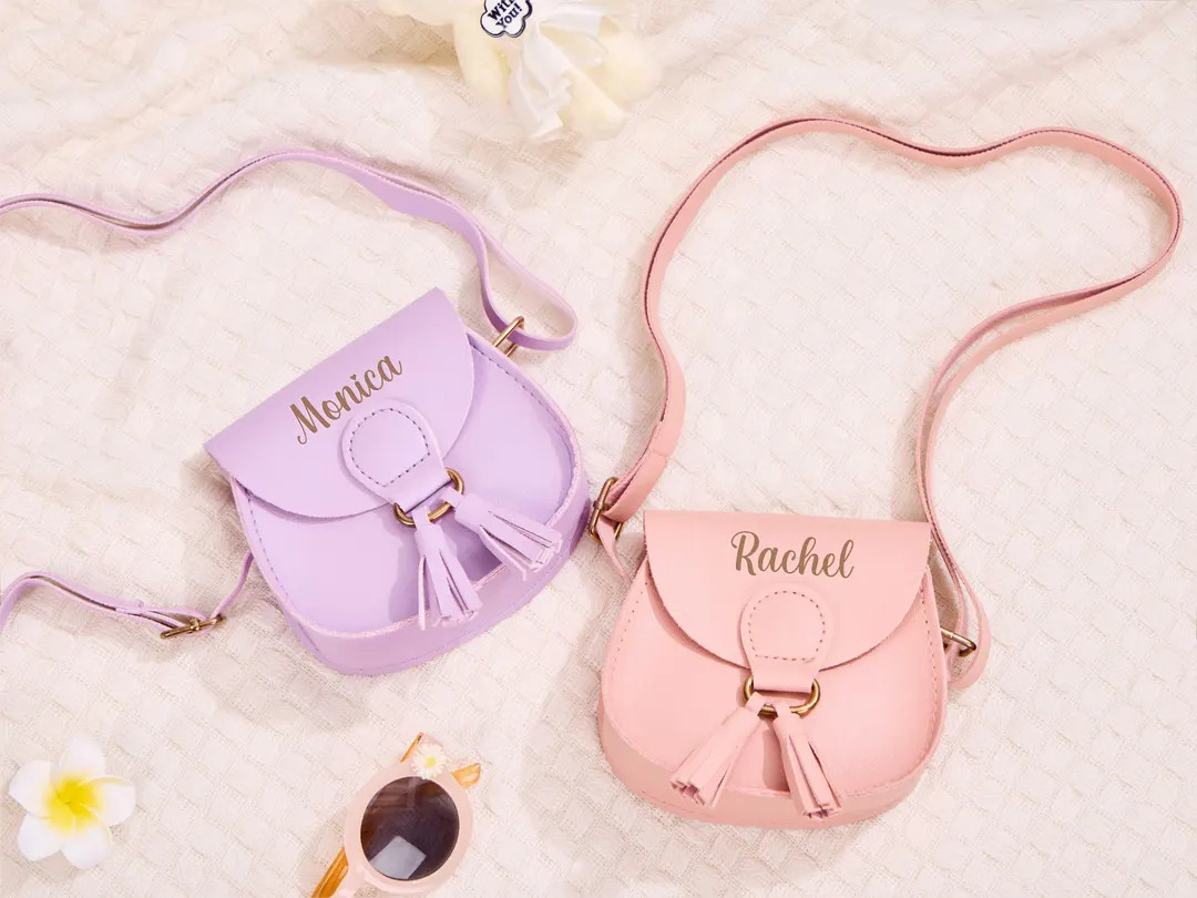 Personalized Little Girls Purse With Tasse,custom Kids Purse With Name,kid Crossbody Bag,girl Han... | Etsy (US)