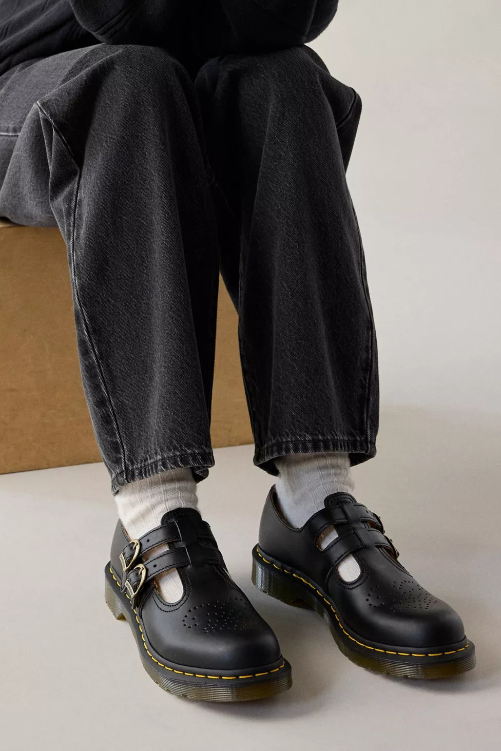 Dr. Martens Women's 8065 Leather Mary Jane Shoes | Urban Outfitters (US and RoW)