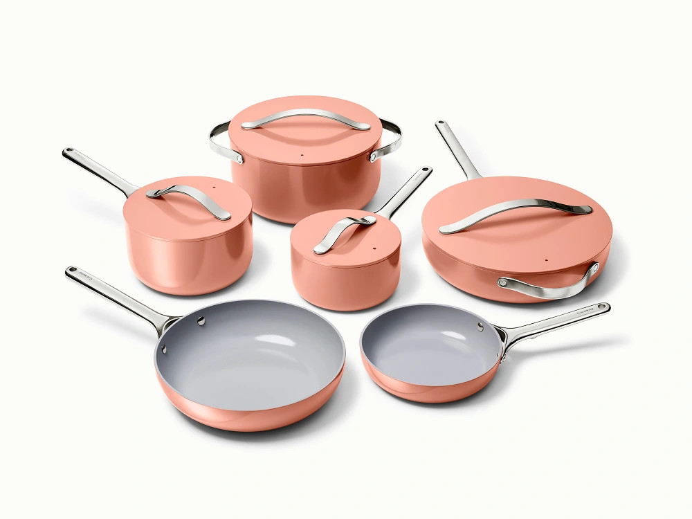 Ceramic Cookware & Minis Set | Nonstick Pots & Pans Set | Non-Toxic | Caraway | Caraway