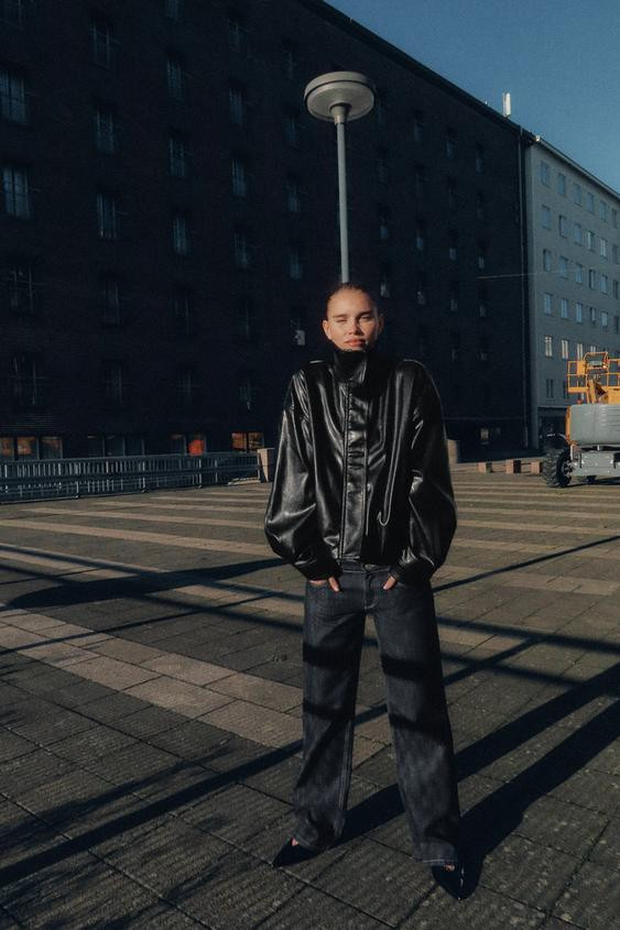 FAUX LEATHER VOLUME JACKET | Zara DE