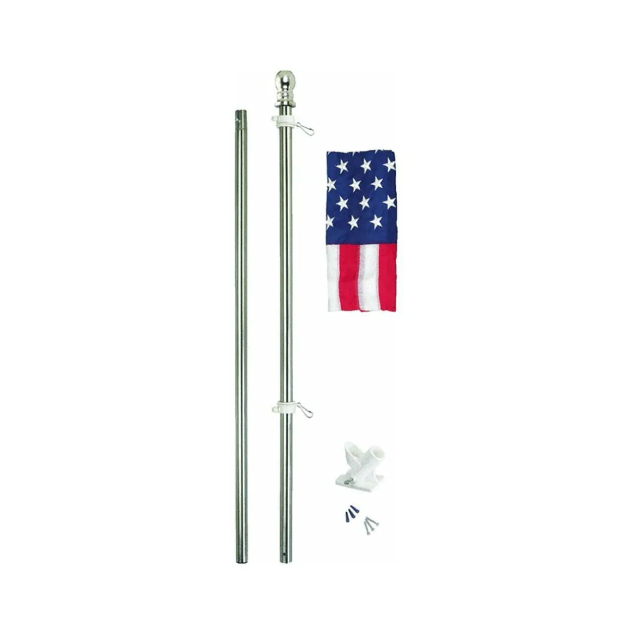 Valley Forge Flag All-American Series 3 x 5 Foot Nylon US Flag Kit with 6-Foot Steel Pole and Bracket | 8314494 | Lowe's