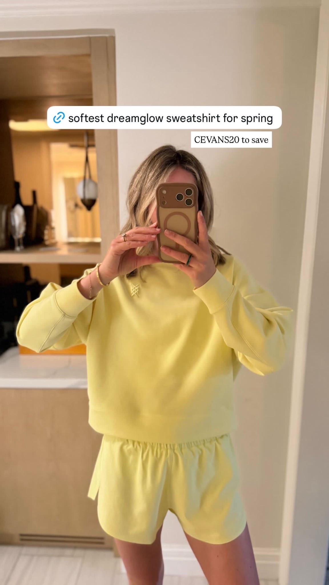 the best sweatshirt for spring 💫 this lemon lime color is a fun favorite & back in stock! use code CEVANS20 to save!

#LTKSeasonal