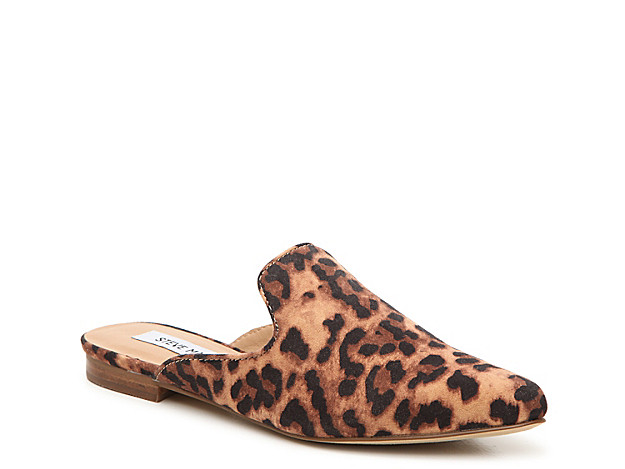 Steve Madden Mattis Mule - Women's - Tan/Black Leopard Fabric | DSW