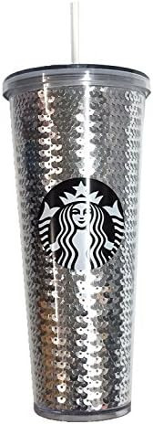 Starbucks Holiday Silver Sequin 24oz Venti Cold Cup Tumbler | Amazon (US)