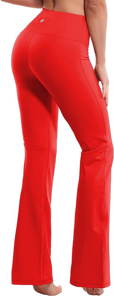BUBBLELIME 29"/31"/33"/35"/37" 3 Styles Women's High Waist Bootcut Yoga Pants Basic/Out Pockets T... | Amazon (US)