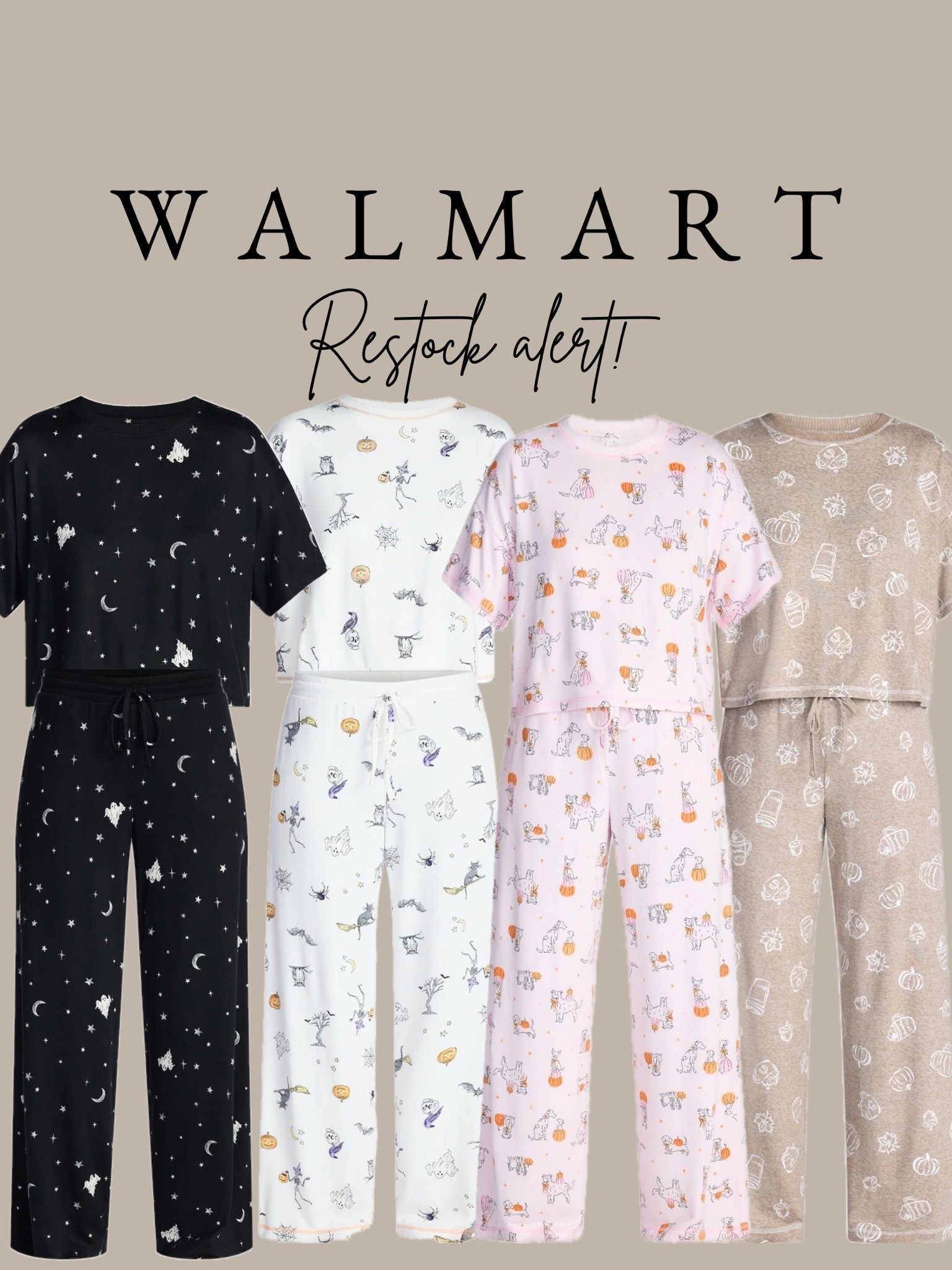 Soft and cozy Halloween pajamas sets 🎃👻🤩🤎 #pajamas #holidaypajamas