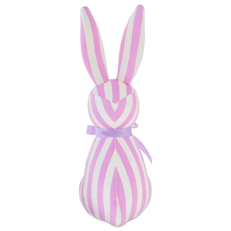 Striped Bunny Tabletop Decoration, Purple and White, 16", Easter by Way To Celebrate | Walmart (US)
