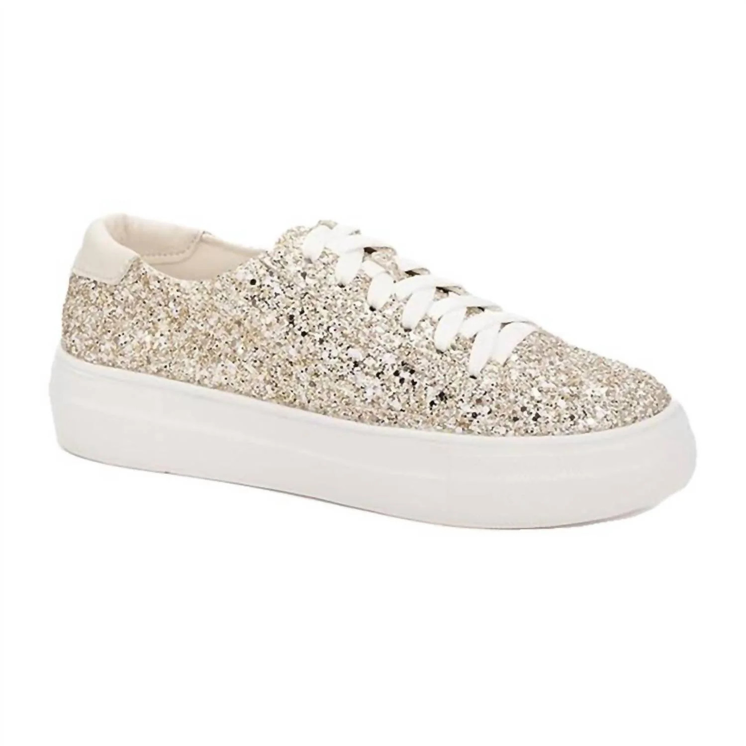 Women's Chunky Glitter Sneaker In Gold | Shop Simon