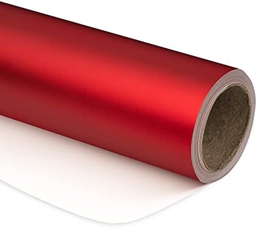 RUSPEPA Red Metallic Wrapping Paper - Solid Color Matte Paper Perfect for Wedding,Birthday,Christ... | Amazon (US)