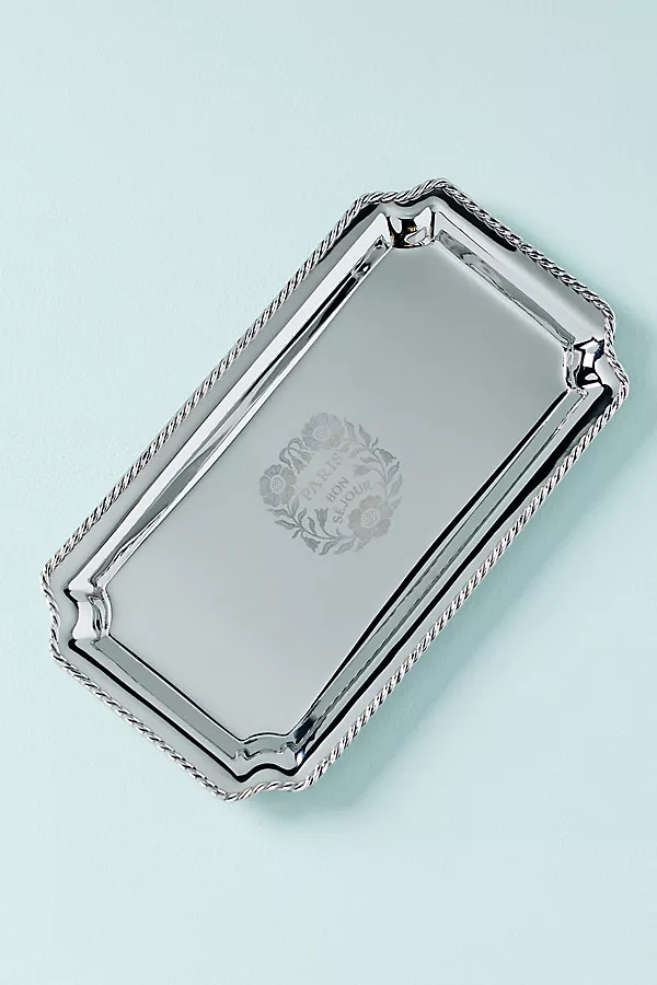 Hotel Metal Etched Tray | Anthropologie (US)