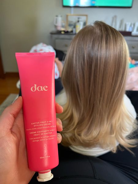 I use this & I also use it on Halston!
Dae Cactus Fruit 3-in-1 Styling Cream
Clean Beauty
Blowout Prep
Toddler adult
Smoothes hair
Styles 
Defines curls
Smells amazing!

#LTKkids #LTKsalealert #LTKBeautySale