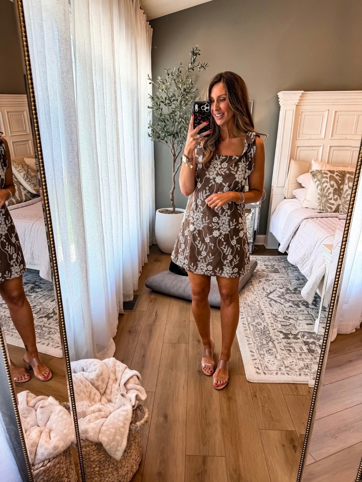 This embroidered mini dress is such a standout piece. The neutral color palette makes it easy to style, while the intricate floral embroidery gives it an elevated look. Perfect for vacation dinners, bridal showers, date nights, or any summer event when you want something a little extra. 

embroidered dress, neutral dress, mini dress, summer outfit, vacation style, date night outfit, floral embroidery, boutique fashion, feminine style, bridal shower outfit, resort wear, special occasion dress, chic summer look, themominstyle

#LTKOver40 #LTKmomlife #LTKSeasonal