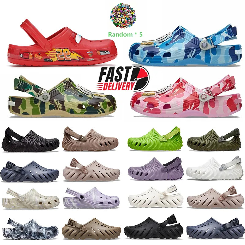 Free shipping Classic Clog Sandals Lightning Sandal Kids Beach Slippers Silders Lightning Red Bla... | DHGate