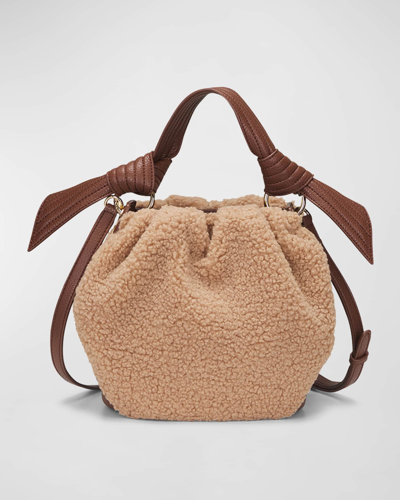 Selena Eco-Fur Bucket Bag | Neiman Marcus