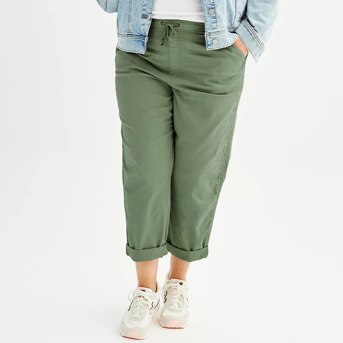 Plus Size Sonoma Goods For Life® Easy Paper Bag Waist Capri | Kohl's