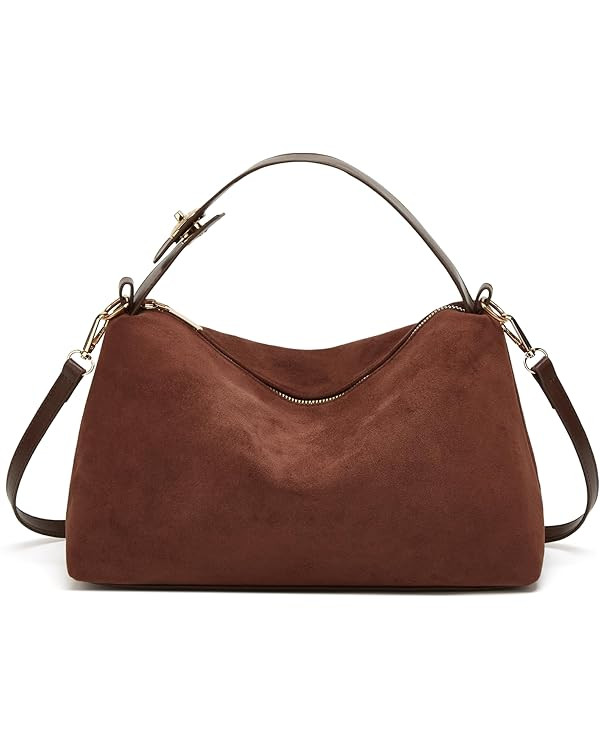 Suede Tote Bag Women 2025 Fall Winter Handbag Retro Crossbody Shoulder Bag Trendy Top Handle Ever... | Amazon (US)