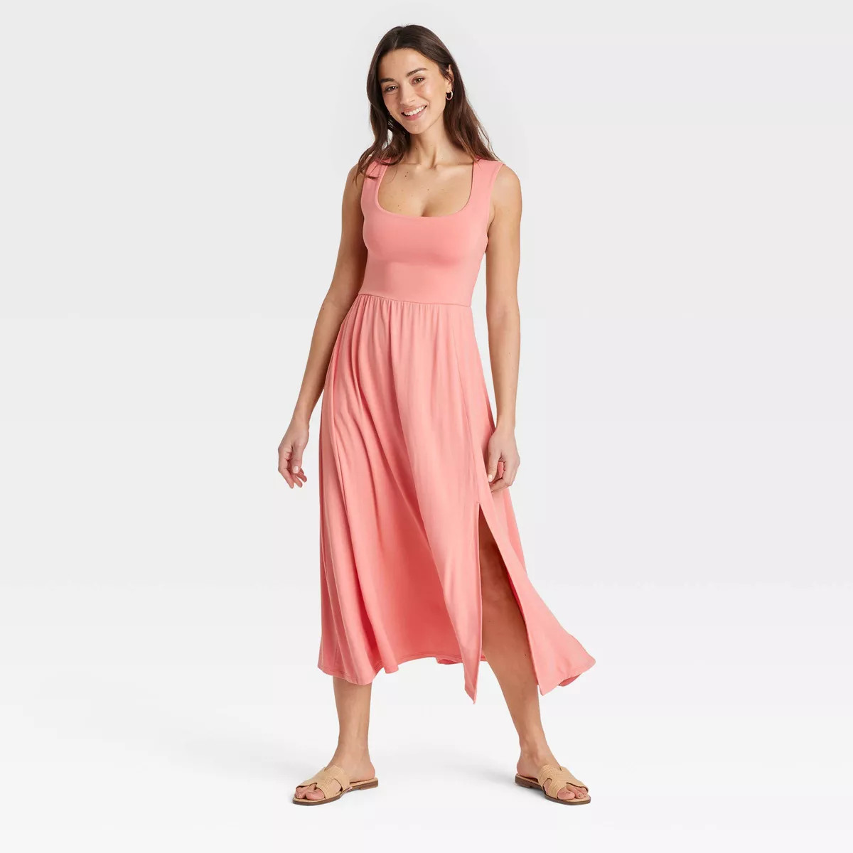 Women's Knit Ballet Midi Shift Dress - A New Day™ | Target