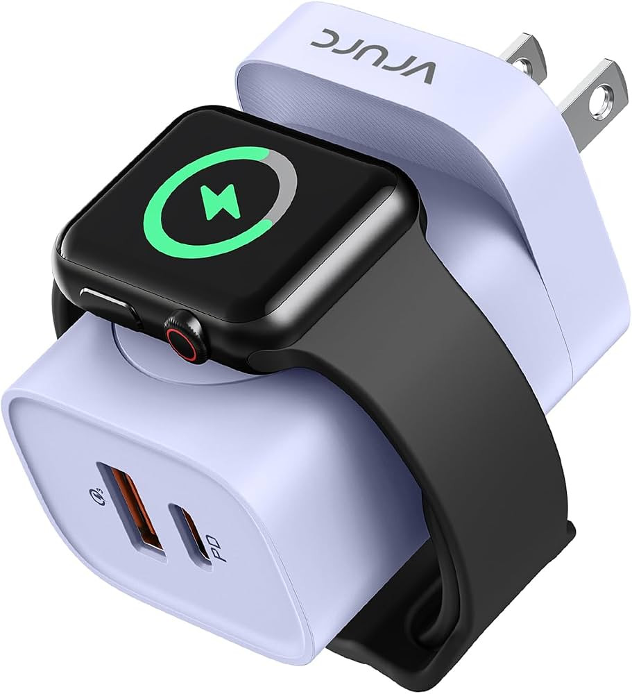VRURC for Apple Watch Charger, 20W PD 3-in-1 Charger with Magnetic Wireless Charging and Dual Por... | Amazon (US)