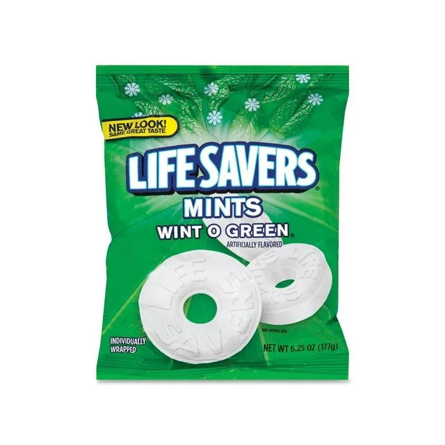 Life Savers Wint-O-Green Breath Mints Hard Candy - 6.25 oz Bag | Walmart (US)