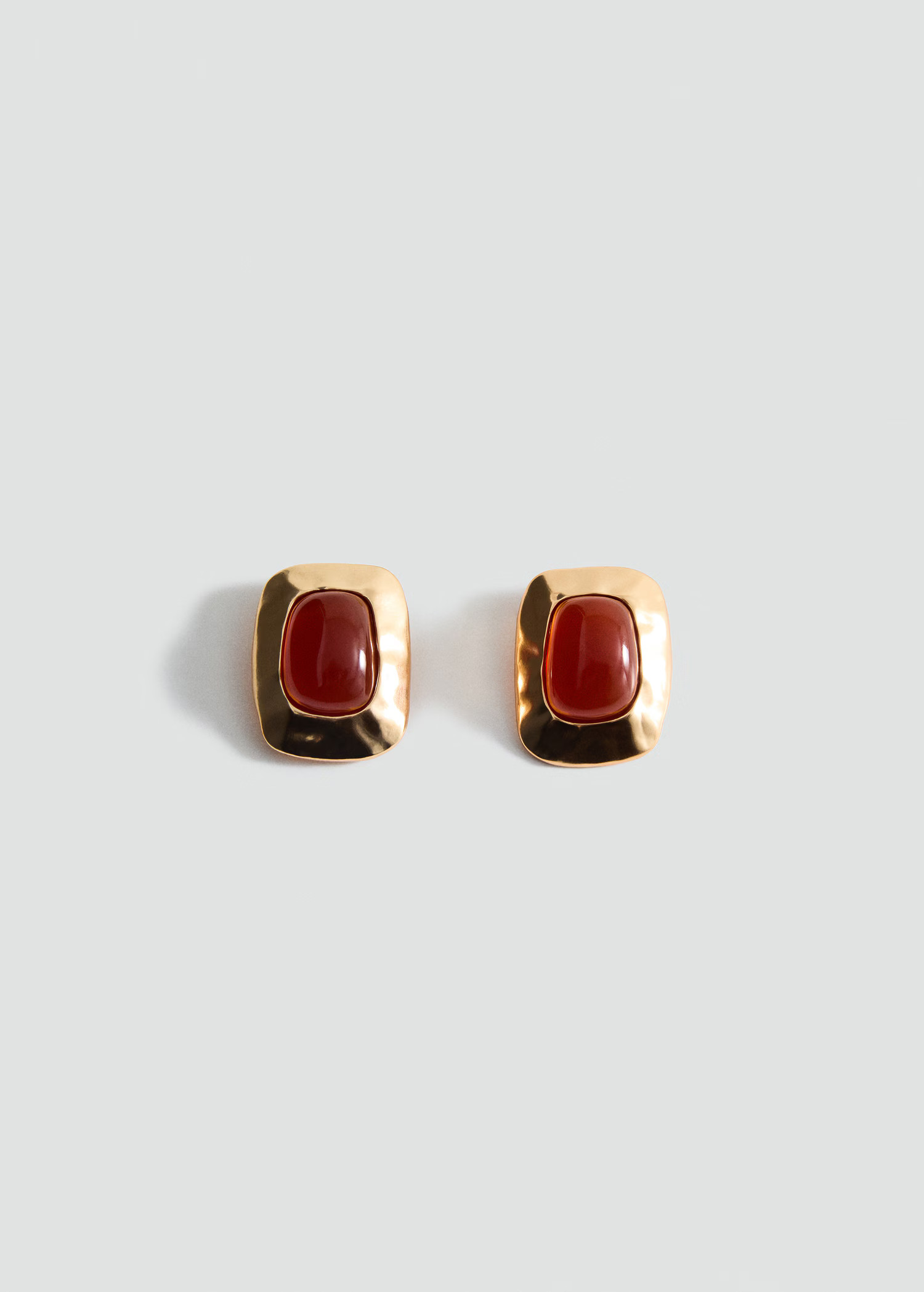 Combined resin stone earrings | Mango (US/MX/AU)
