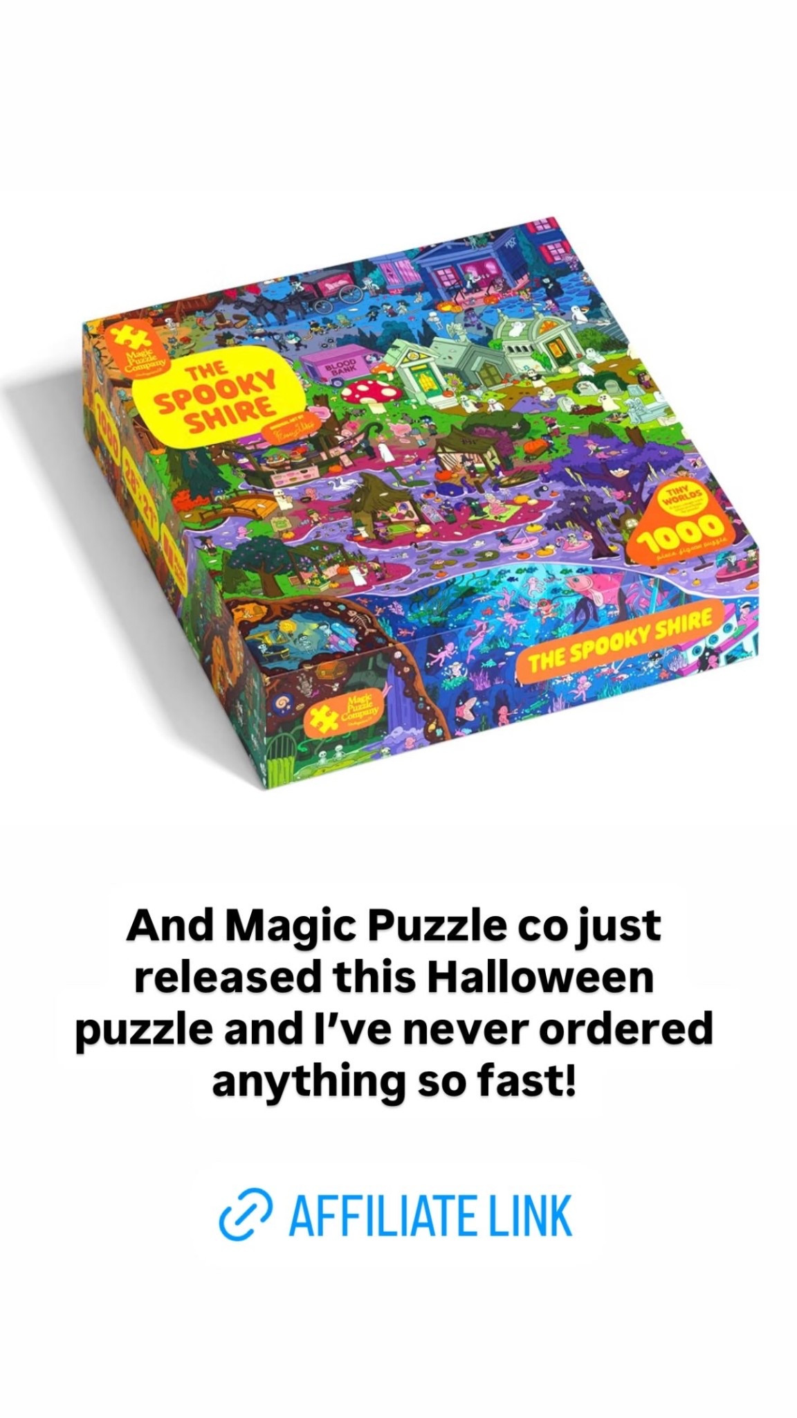 And Magic Puzzle co just released this Halloween puzzle and I’ve never ordered anything so fast!