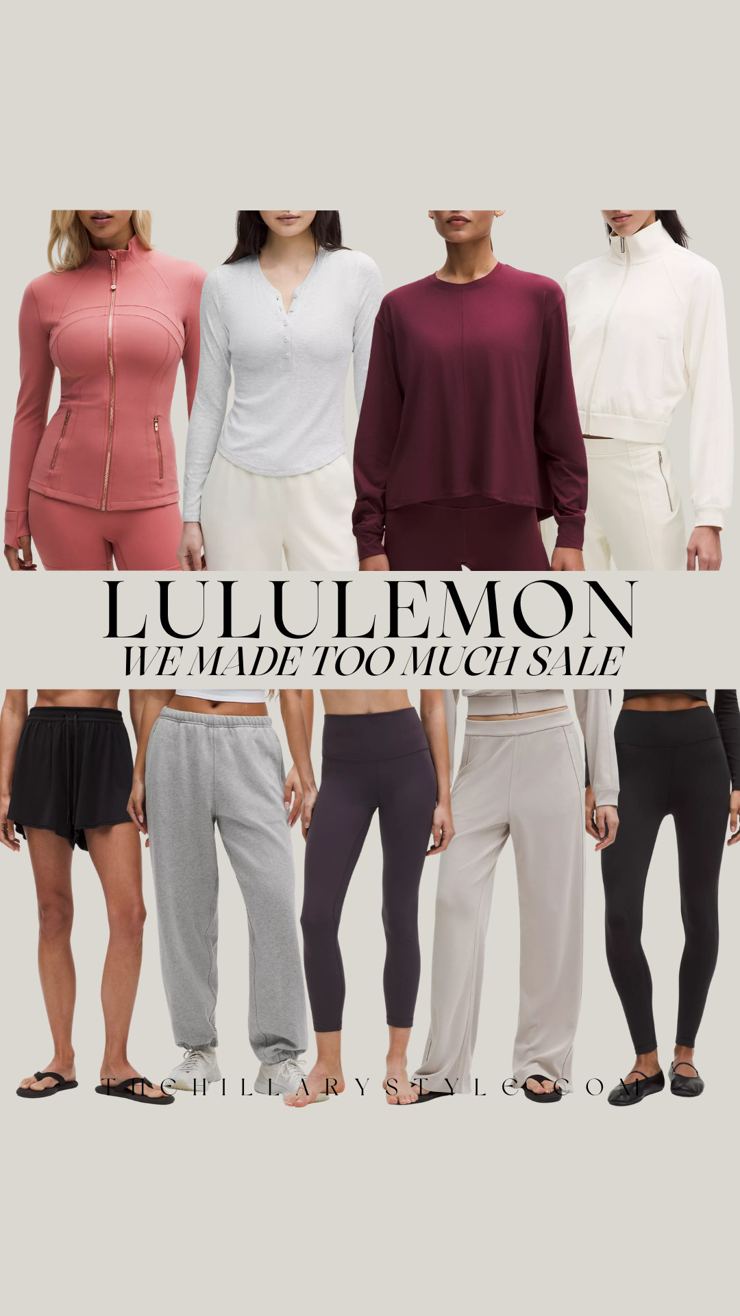 Lululemon We Made Too Much Sale Finds
Discover the best lululemon We Made Too Much finds of the week, featuring must-have athleisure and activewear on sale. From popular Define jackets to soft Scuba hoodies and top-rated Align leggings, shop these markdown styles and elevate your workout and everyday outfits for less. Don’t miss out on these limited-stock deals. 

 #lululemon #lululemonwmtm #wmtm #lululemonsale #lululemonfinds #lululemonoutfit #activewear #athleisure #workoutclothes #shopmylook #ltk #itkunder50 #itkfit #itksale #itkfind #pinterestoutfit #pinterestfashion #TheHillaryStyle 

#LTKSeasonal #LTKActive #LTKSaleAlert