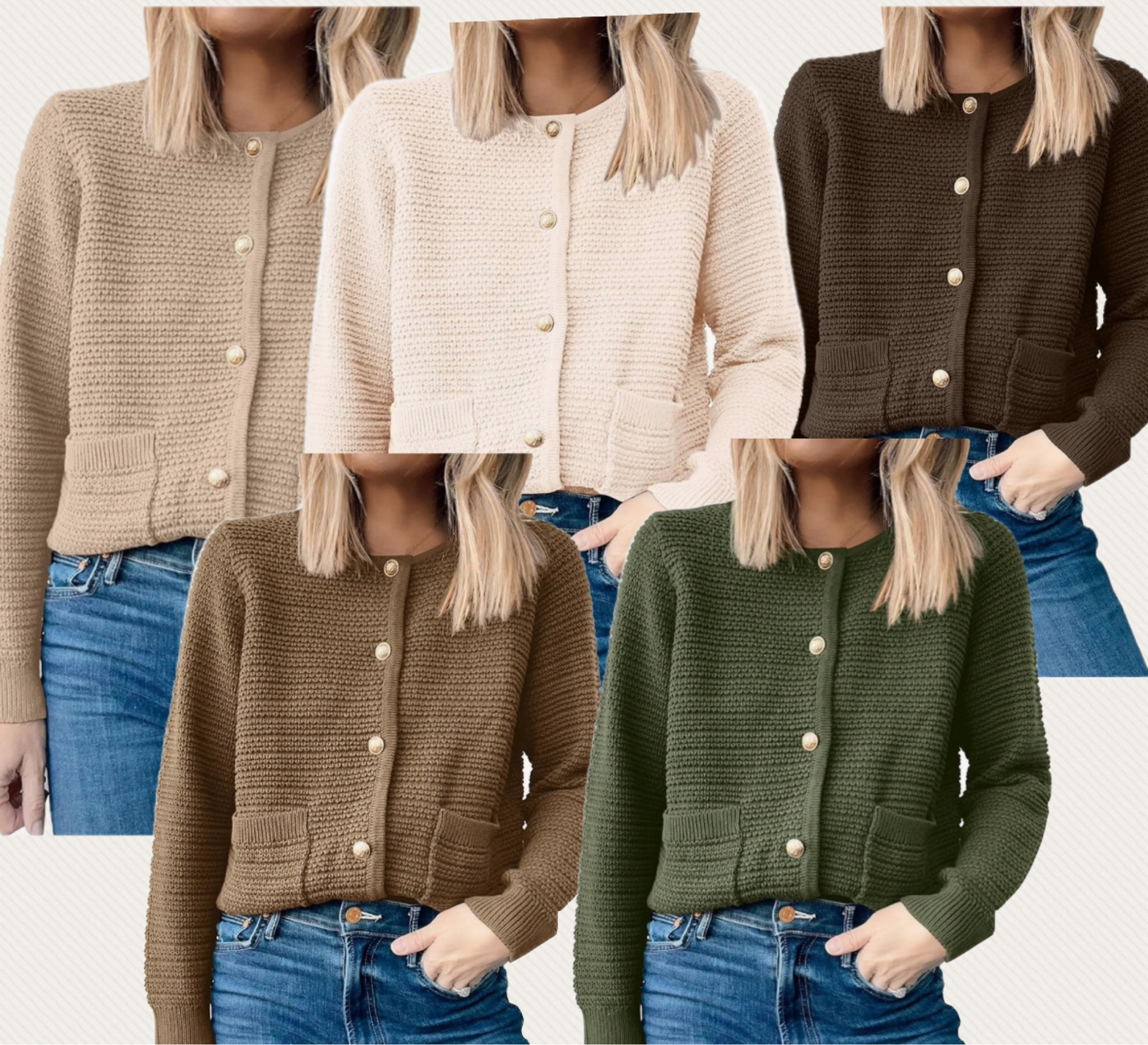 Sweater weather. 
I have this cardigan in black and love it! I wear it as a top, over a slip dress, over my shoulders- very versatile! 

#amazon #cardigan #fallstyle #sweater #buttondown 