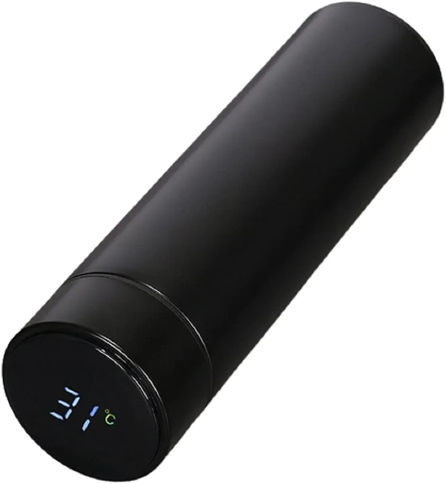 Garrafa Térmica Café, Água C/Sensor De Temperatura Em Led Cor:Preto | Amazon (BR)