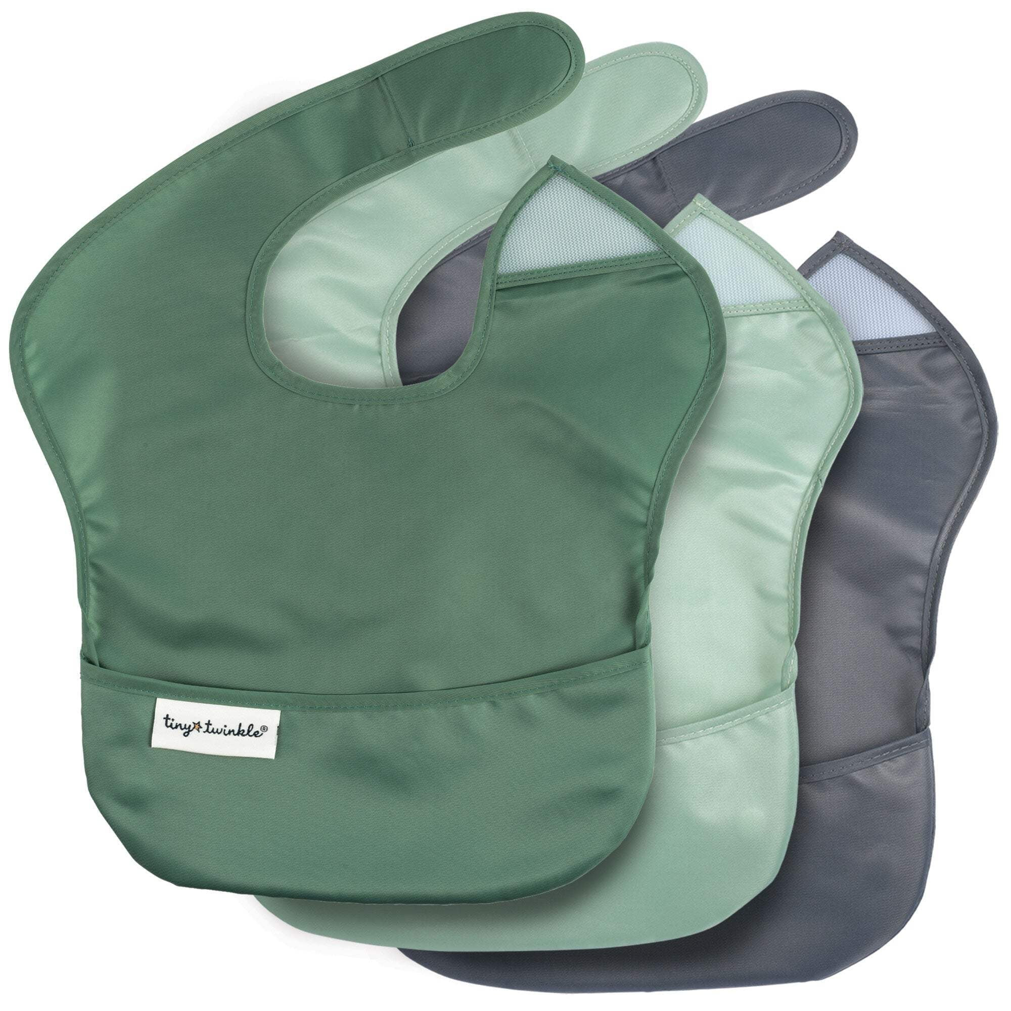 Tiny Twinkle Mess-Proof Easy Food Bibs Waterproof Multi-Pack Sets | Baby & Toddler - Walmart.com | Walmart (US)