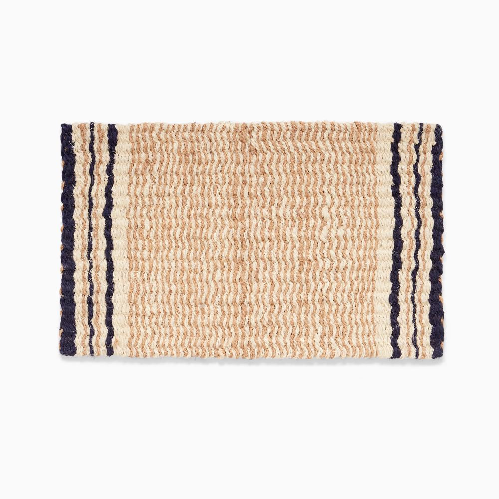 Woven Coir Striped Doormat, 18x30, Neutral | West Elm (US)