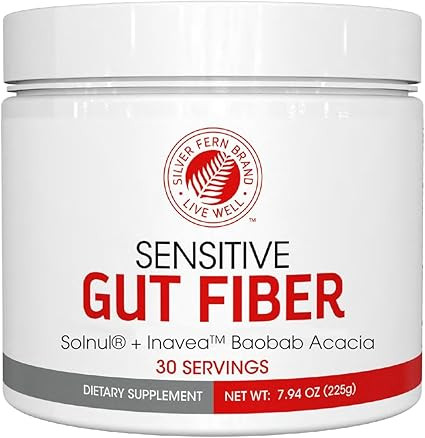 Sensitive Gut Fiber Supplement - Each Tub = 30 Scoops = 30 Day Supply - 6 Grams of Dietary Fiber ... | Amazon (US)