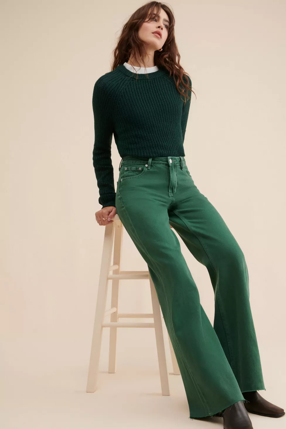 ZGY DENIM Sweeper Flare Jeans | Urban Outfitters (US and RoW)