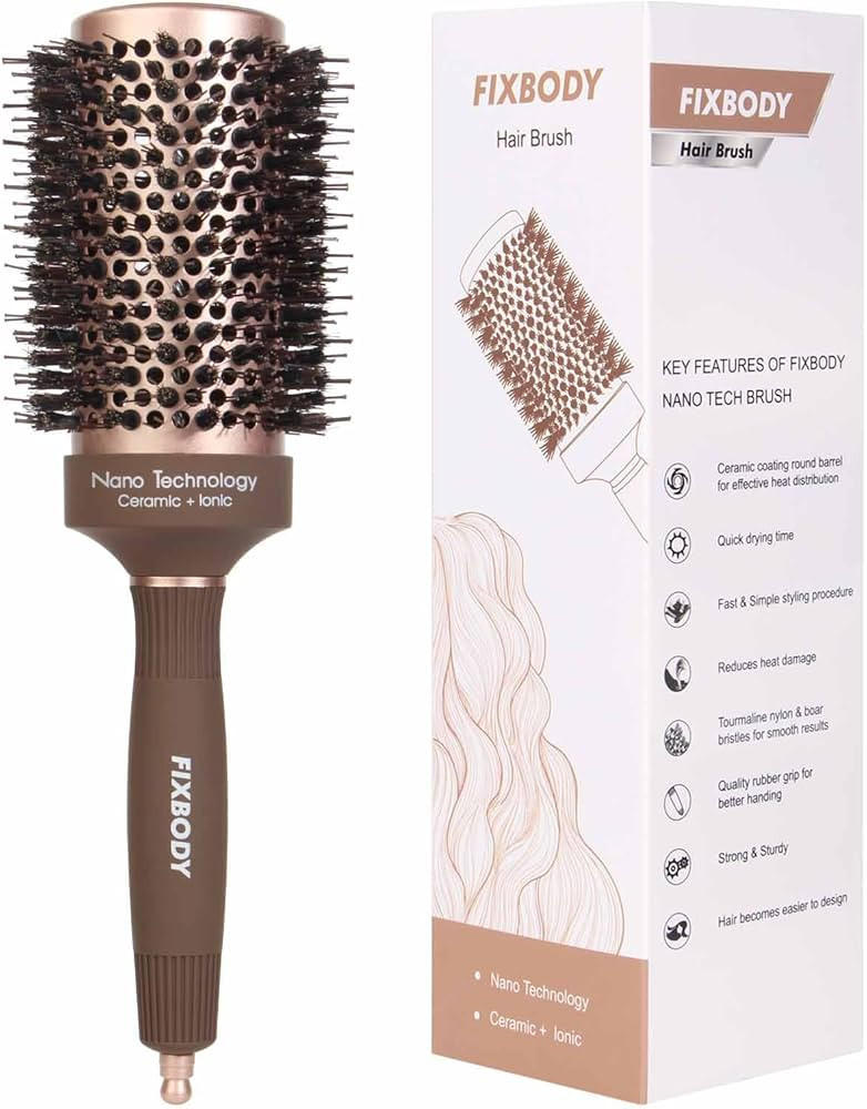 FIXBODY Hair Brush, Round Brush for Blow Drying, Curling, Styling, Nano Thermal Ceramic & Ionic T... | Amazon (US)