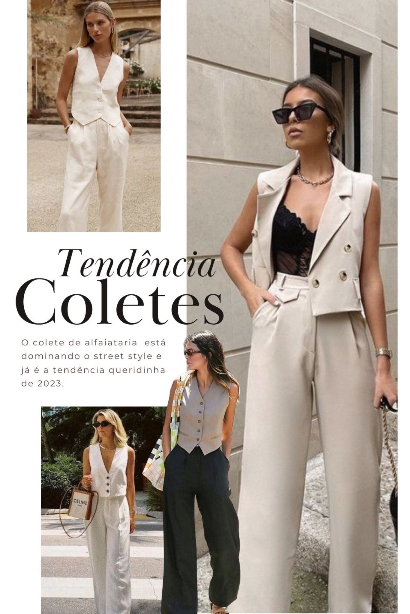 A peça, que essencialmente faz parte do armário masculino ganhou espaço nos looks femininos mais desejados. 
Com o colete de alfaiataria podemos criar looks elegantes sem muito esforço!
Os mais vistos são os looks monocromáticos e sóbrios.
Além das combinações clássicas com calças de alfaiataria, o colete é visto também de forma mais despojada, com jeans, pantalonas, saias e shorts. 🖤
#alertadetendencia #coletealfaiayaria #shopthelook #lookparadiaadia #lookestiloso #lookelegante 

#LTKbrasil #LTKbeauty #LTKSeasonal