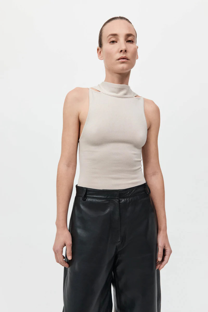 Knit Scarf Top - Creme | St. Agni (US, UK, EU)